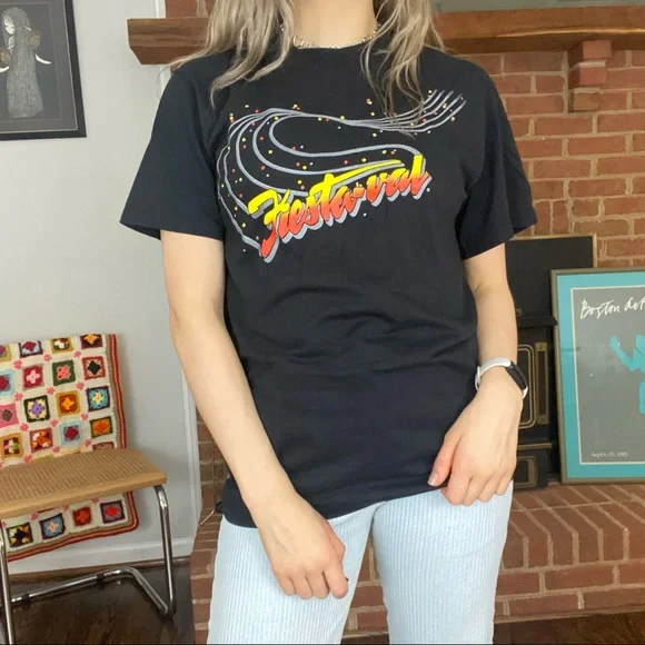 Vintage 90s Fiesta-val Music Festival Screen Stars Single Stitch Graphic… - Picture 2 of 13